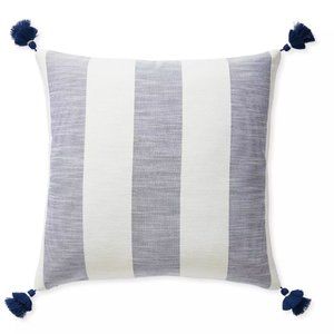 Serena and Lily Beach Stripe Pillow Cover 22' square
